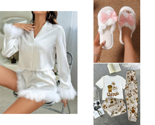 Everything is better in pyjamas🧸 cover photo collage