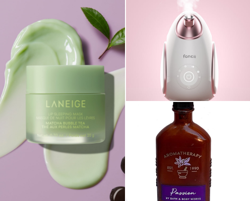 At home self care night cover photo collage