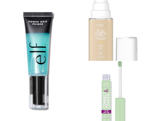 COMPLETE DRUGSTORE MAKEUP ROUTINE ✨ cover photo collage