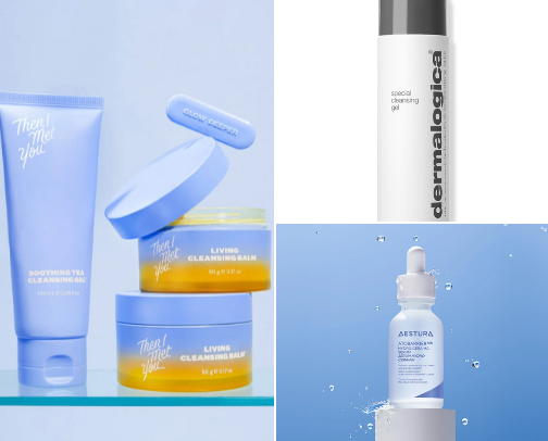 Life-changing bodycare and skincare products cover photo collage