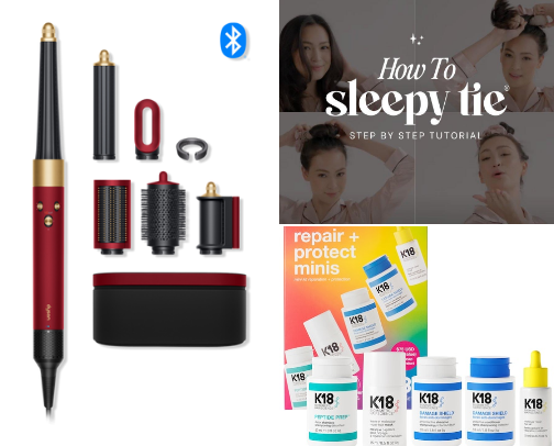 Hair products cover photo collage