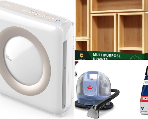 Best Spring Cleaning Products (storage systems, closet organizers, cleaning products) Amazon and Target Finds cover photo collage