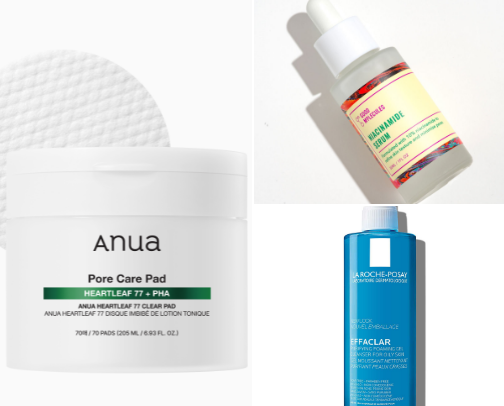 current skincare products 🧴 cover photo collage