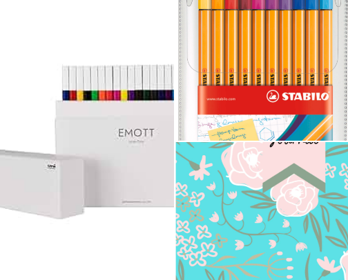 Journals, Pens & More! cover photo collage