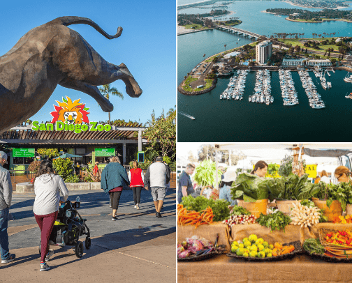 San Diego CA cover photo collage