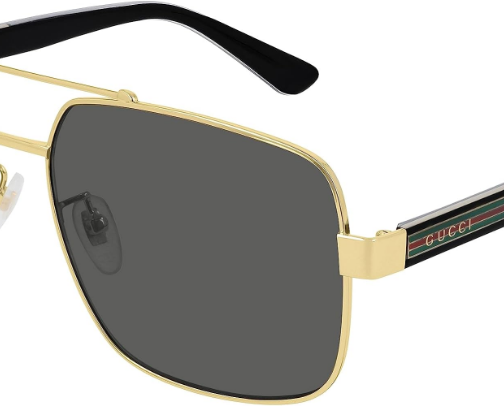 Gucci GG0529S-001-60 Rectangular Sunglasses, Gold-Black, 60 50+ bought in past month cover photo collage