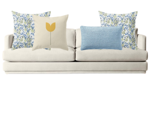 Light & Fresh Spring Pillows for Every Room cover photo collage
