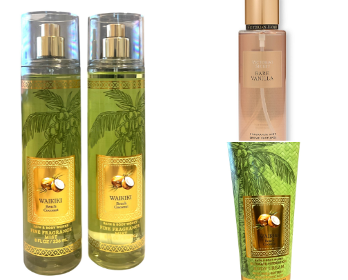 Mouth Watering Women’s Perfumes and Bodymists cover photo collage