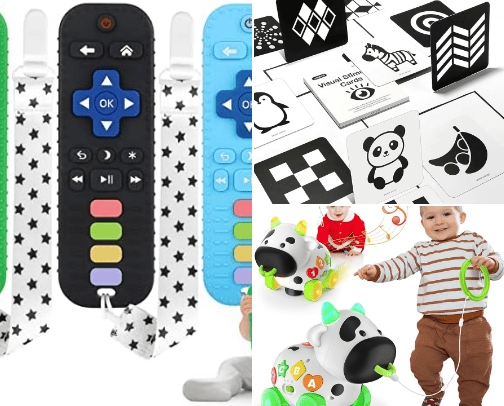 Baby toys cover photo collage