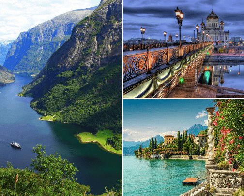 Travel bucket list cover photo collage