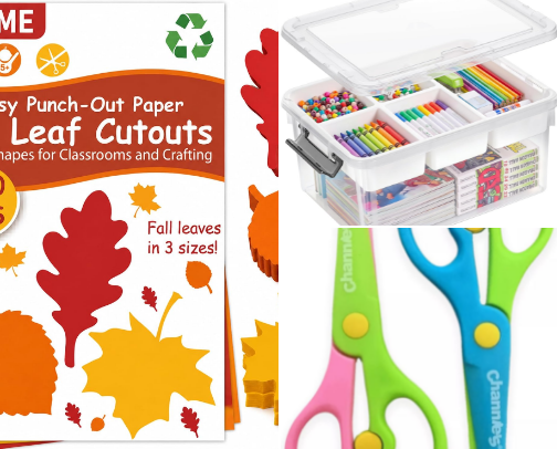 Fall Craft Supplies for Kids That Won’t End in a Mess 🍁😅 cover photo collage