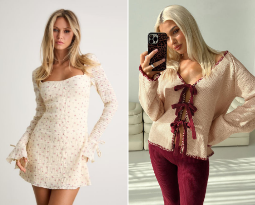 Girly and coquette pieces to level up your fall wardrobe cover photo collage