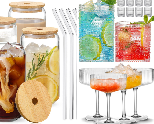 Drinkware & glassware cover photo collage