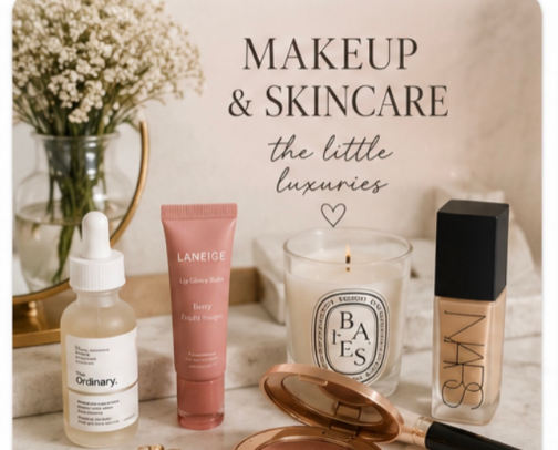 Radiant Beauty: My Must-Have Makeup & Skincare Essentials cover photo collage