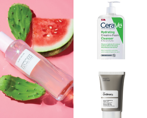 top tier skin care and makeup cover photo collage