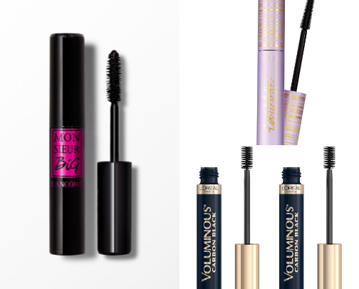 Mascara high end and drugstore cover photo collage