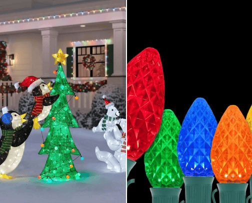 Home depot christmas decorations cover photo collage