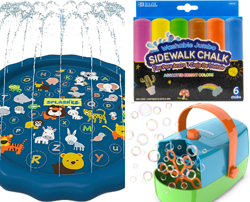 Get Them Outside: Screen-Free Backyard & Outdoor Play (Ages 4–10) cover photo collage