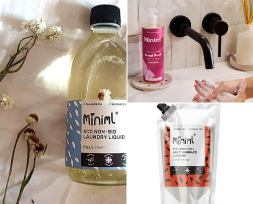 My favourite go to natural household products to lower toxins in your home 🌿🤍 cover photo collage