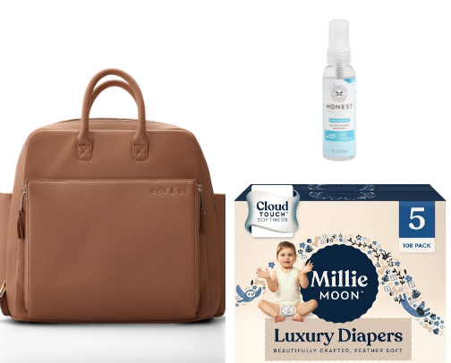 Diaper bag essentials cover photo collage