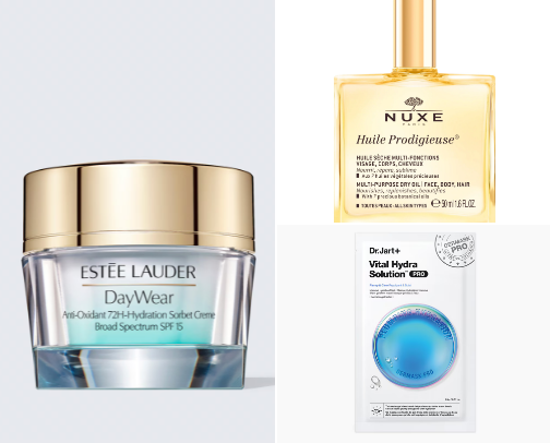 Skincare essentials cover photo collage