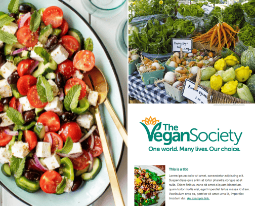 Let's eat healthier cover photo collage