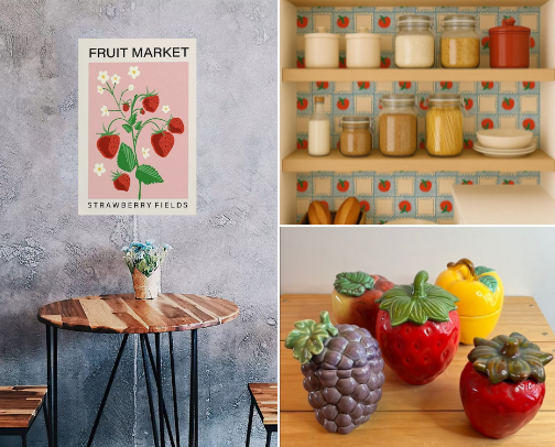 Fruit Themed Kitchen🍒🍋 cover photo collage