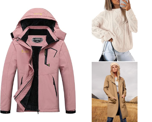 winter clothes cover photo collage