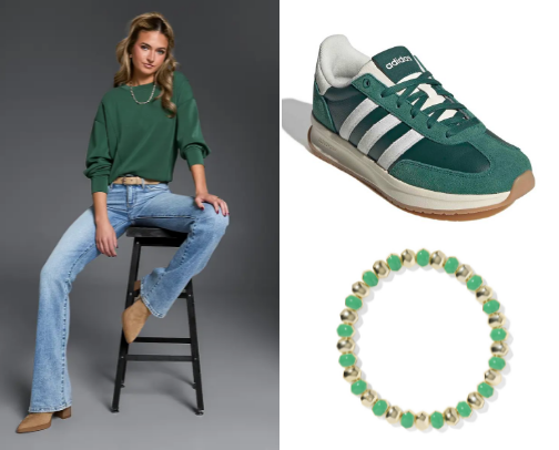 Trendy Green Fashion Favorites cover photo collage