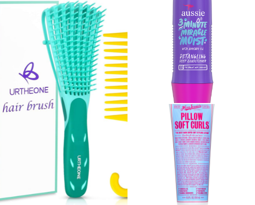 curly hair essentials cover photo collage
