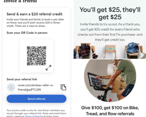 Referral Links- save some money on services or items you may have your eye on! cover photo collage