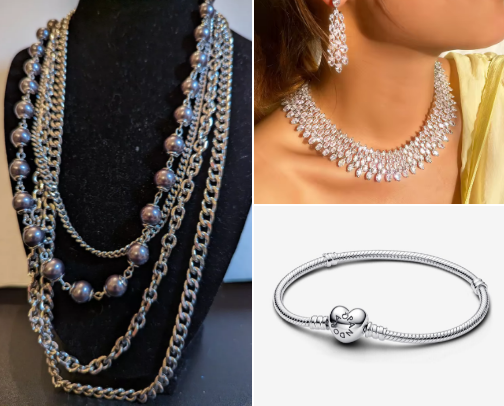 Bracelets,  Necklaces & Rings! I love Jewelry ❤️ cover photo collage
