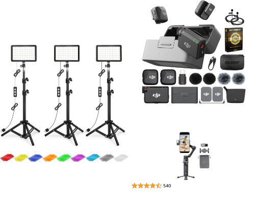 Video Recording Gear cover photo collage