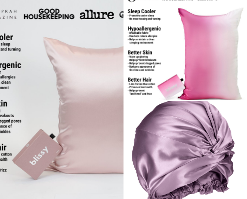 Silky sleep essentials that won't ruin your hair cover photo collage