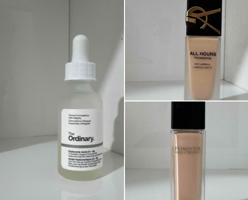 Fav beauty products cover photo collage