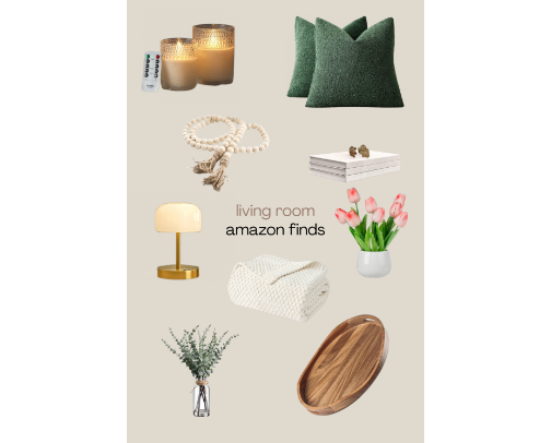 Living Room Amazon Finds cover photo collage