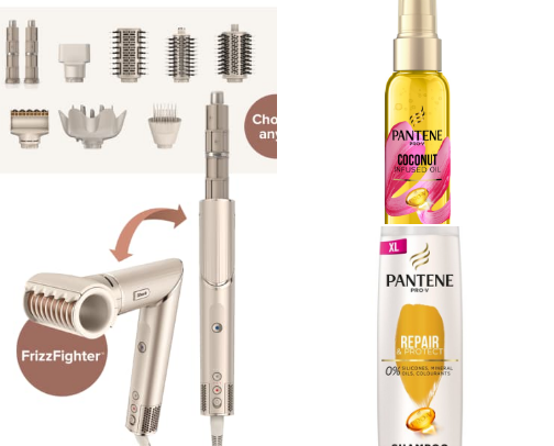Hair products cover photo collage