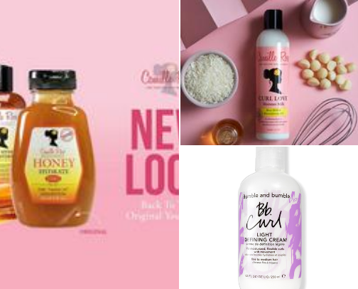 Curly Hair Essentials for Moisture, Bounce & Shine cover photo collage