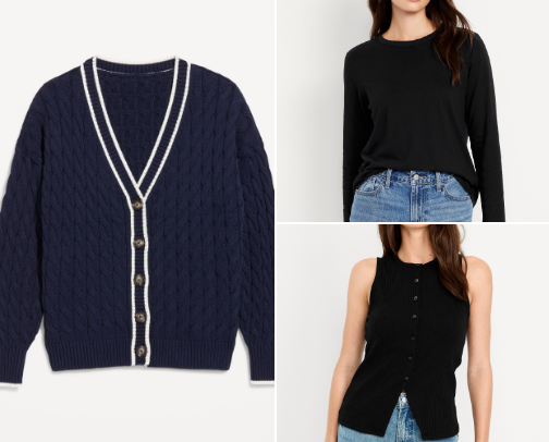Old navy fall must haves cover photo collage