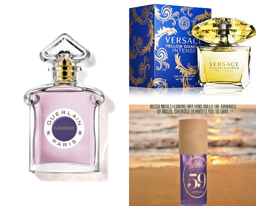 My favourite perfumes cover photo collage