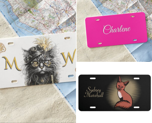 License Plates cover photo collage