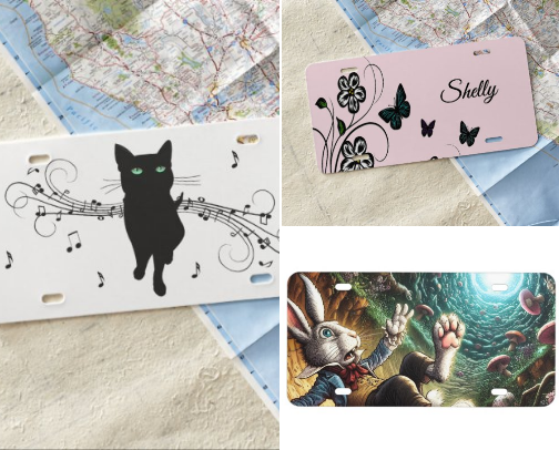License Plates cover photo collage