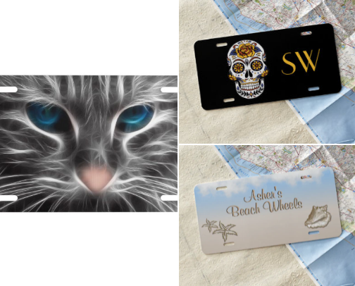 License Plates cover photo collage