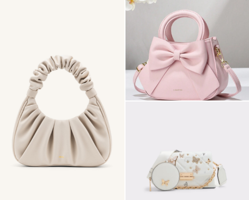 Affordable, girly bags cover photo collage
