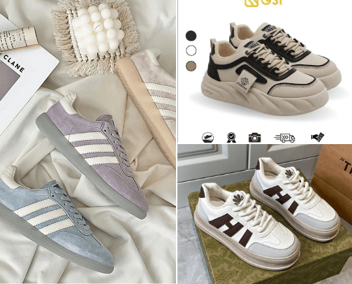 Rekomendasi sepatu lucu-lucu cover photo collage