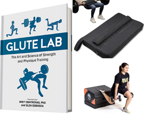Glute Lab: The Art and Science of Strength and Physique Training Essentials cover photo collage