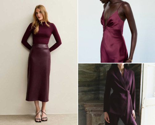 Plum Noir outfits cover photo collage