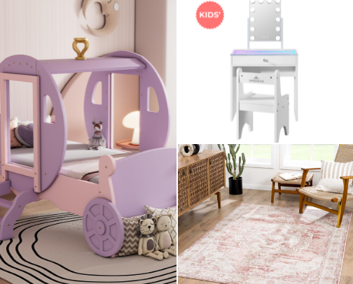 Girls rooms cover photo collage