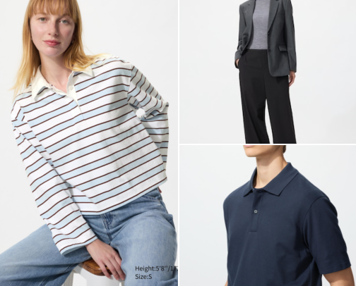 Uniqlo fashion cover photo collage