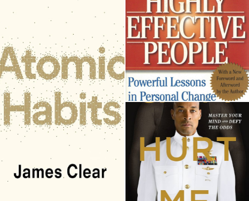 My top favs self improvement books cover photo collage